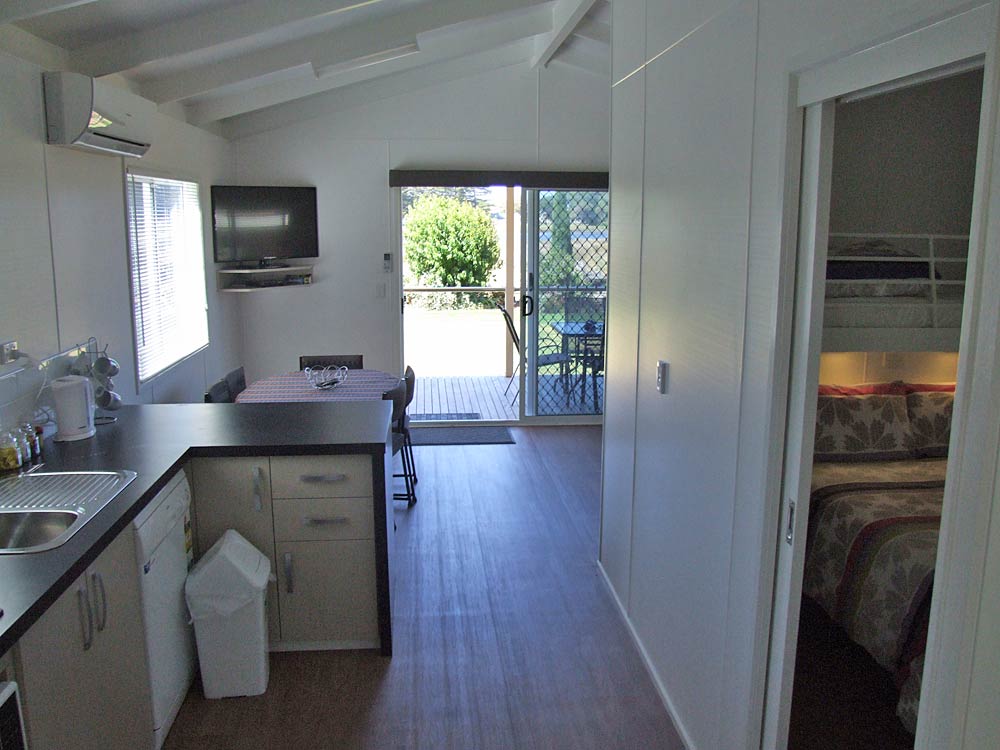 Pelican Waters Accessible Villa kitchen and dining area